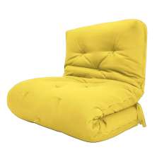 Futon Solteiro Dobrável Oriental Confort Plus Amarelo Acquablock