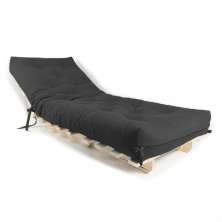 Sofa Cama Solteiro Futon Dobrável Chumbo Sarja Impermeável