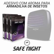 Refil Adesivo com Aroma para Armadilha de Insetos SAFE NIGHT - 4 unidades