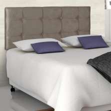Cabeceira Casal 1,40 Cairo - Suede Imbuia 06 - Art Nossa
