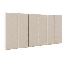 Cabeceira Suspensa Estofada Decoração Quarto Cama Box Casal 1,40 Julia - Bege Linho - Lojas RPM