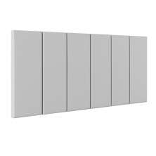 Cabeceira Suspensa Estofada Decoração Quarto Cama Box Casal King Size 1,95 Julia - Branco Corino - Lojas RPM