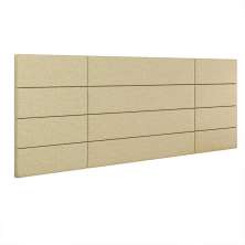 Cabeceira Suspensa Estofada Encanto Cama Box Casal 1,40 Decoração Quarto - Bege Linho - Lojas RPM