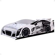 Cama Solteiro Carro Drift Branco Caminha Resistente Decoração Quarto Infantil Menino - RPM Móveis