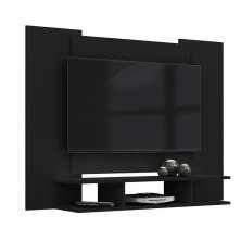 Estante Painel EJ Televisão 22 32 40 42 47 48 Polegadas com Nichos Sala Quarto Pequeno- Preto – RPM