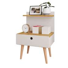 Mesa de Cabeceira Nina cor Off white / Nature