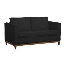Sofá 2 Lugares Aspen Suede Preto