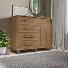 Cômoda com 4 Gavetas Lyon Cinamomo