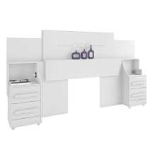 Cabeceira de Casal Extensível Síria Branco - RV Móveis