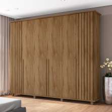 Guarda Roupa com 6 Portas Varese Cinamomo