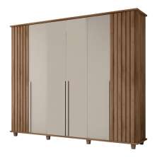 Guarda Roupa com 6 Portas Varese Cinamomo Off White