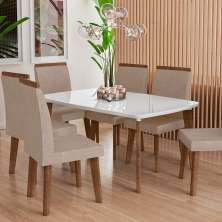 Mesa Liverpool 1,70 x 0,90 Oblongo Off White