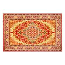 Capacho Veludo Marbella Cl101_6 Vermelho 48x90  Rayza