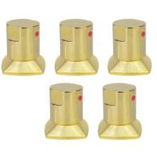 Kit 05  und Acabamento Registro Dourado Ouro Encaixe Padrao Deca Docol 1.2 e 3.4 