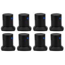 Kit 08 und Acabamento De Registro Preto Encaixe Padrão Deca Docol 1.2 e 3.4 
