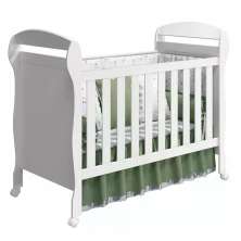 Berço Mini Cama Danny Branco Fosco - Reller Móveis