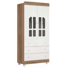 Guarda Roupa Infantil Katatau 2 Portas Branco/Mezzo - Reller Móveis