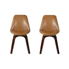 Conjunto de 2 Cadeiras Lis Marrom