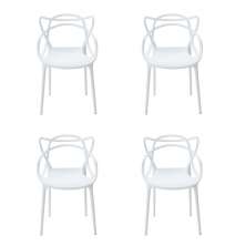 Conjunto de 4 Cadeiras Allegra Branca