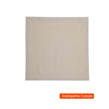 Kit Guardanapos com 2 Peças Amanda Bege 42x40 cm