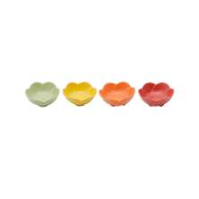 Kit Petisqueiras com 4 Peças Rainbow Colorido 8,2x9,3x9,5 cm