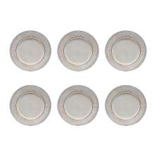 Conjunto de Sousplat com 6 Peças Grego Branco 33 cm