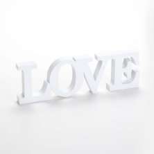 Letreiro Love Decorativo P/ Mesa Branco