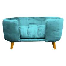 Cama Pet Poltrona Hannah Luxo Suede Azul Turquesa - SSX Multicoisas