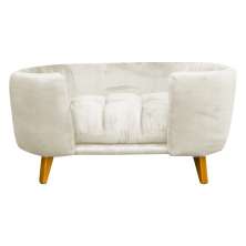 Cama Pet Poltrona Hannah Luxo Suede Bege - SSX Multicoisas