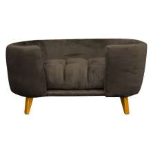 Cama Pet Poltrona Hannah Luxo Suede Marrom - SSX Multicoisas