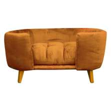 Cama Pet Poltrona Hannah Luxo Suede Terracota - SSX Multicoisas
