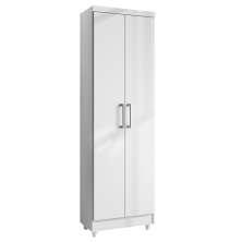 Armário Lavanderia Multiuso Anna 2 Portas Branco - Saga Decor