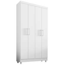 Armário Lavanderia Multiuso Samanta 4 Portas Branco - Saga Decor