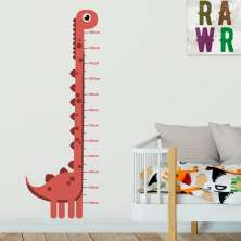Adesivo de Parede Infantil Dino Vermelho Vermelho