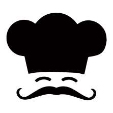 Adesivo de Parede para Cozinha Chef Preto