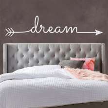 Adesivo de Parede para Quarto Dream Arrow Branco 140 cm