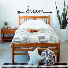 Adesivo de Parede para Quarto Dream Arrow Preto 90 cm