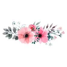 Adesivo de Parede para Quarto Flores Rosa 160 cm