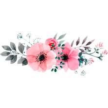 Adesivo de Parede para Quarto Flores Rosa 90 cm