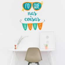 Adesivo de Parede para Quarto Foque Colorido