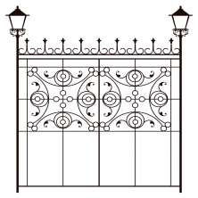 Adesivo de Parede para Quarto Luminária Preto 100 cm