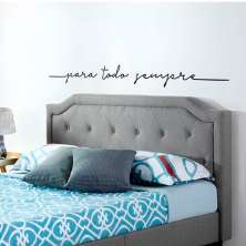 Adesivo de Parede para Quarto Todo Sempre Preto 160 cm