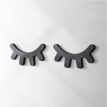 Objeto Decorativo Cílios Preto 15 cm