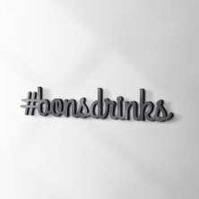 Palavra Decorativa BonsDrinks Preta