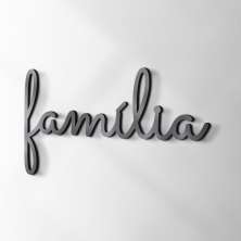 Palavra Decorativa Família Preta