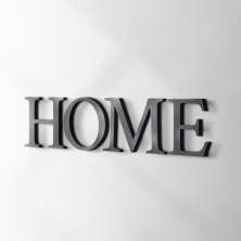 Palavra Decorativa Home Preta
