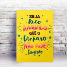 Placa Decorativa Dinheiro Não Amarela