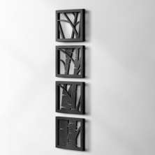 Quadro Decorativo Bambu Preto