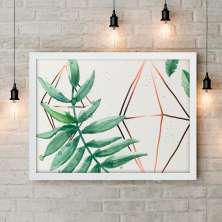 Quadro Decorativo Terrarium I 30x40 Branco 40 cm
