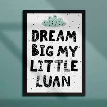 Quadro Decorativo com Moldura Dream Preto